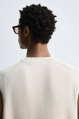 COTTON KNIT WAISTCOAT - Zara фото 6