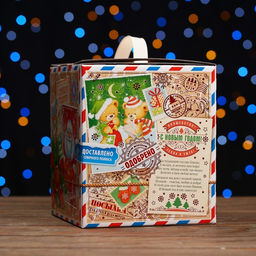 Коробка подарочная Деревянная посылка, 16,8 х 19 х 16,8 см - Simaland фото 3