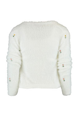 TRENDYOLMILLA Ekru Tuylu/Sakal Ip Bluz-H?rka Triko Tak?m TWOAW22HI0055  фото 7