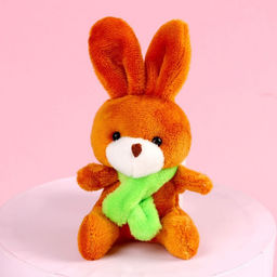 Цена за 6 шт. Мягкая игрушка Моей половинке, зайчик, цвета МИКС, в шоубоксе - Milo toys фото 4