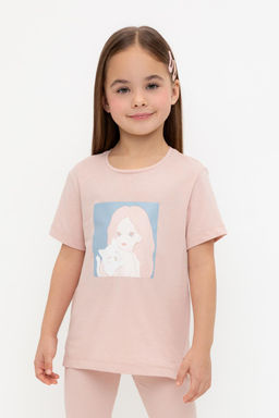 Crockid _ КР 302726/дымчатая роза к557 фуфайка (футболка) для дев