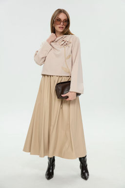 Платье NIKVA н924-13 капучино  фото 7