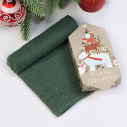 Полотенце махровое Этель Звериная ёлка 30х30 см, 100% хл, 340 г/м2