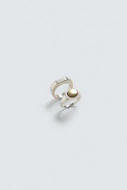 ANILLOS MET?LICOS COMBINADOS PACK 2 / Plata - Zara фото 3