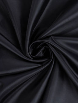 Цена за 100 шт. Подкладочная ткань таффета, 190Т, ширина 150 см, 100 м, полиэстер, чёрная