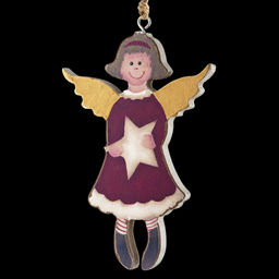 Цена за 1 шт. Украшение ErichKrause Decor Ангелок 11см, дерево