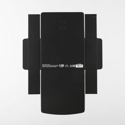 Цена за 2 шт. Коробка подарочная складная, упаковка, «Чёрная», 16.5 х 12 х 5 см, БЕЗ ЛЕНТЫ