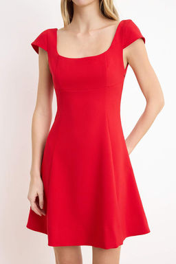 Siyah Mini S?rt Baglama Detayl? Dokuma Elbise TWOSS26EL00116 - Trendyolmilla фото 7