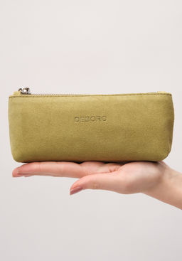 Замшевая косметичка Deboro 17-96 киви