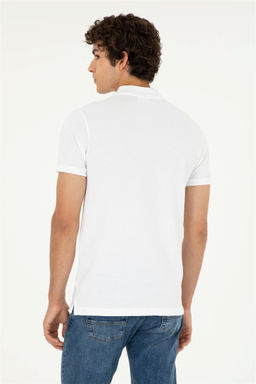 Мужская белая базовая футболка - U.s. polo assn фото 5