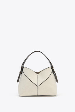 CONTRAST CANVAS MINI TOTE BAG - Zara фото 8