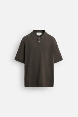 COTTON-BLEND KNIT POLO SHIRT - Zara фото 15