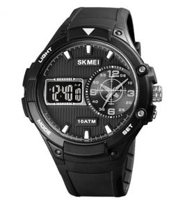 Часы наручные Skmei мужские электронные водонепронецаемые спортивные 1761black-black
