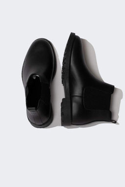 Мужские ботинки из искусственной кожи без шнуровки на плоской подошве - Defacto фото 6