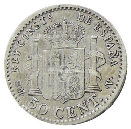 50 сентимо 1904 года Испания