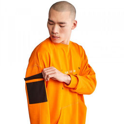 Мужская толстовка Timberland Sweatshirt CNY Crew Neck Relaxed оранжевая фото 7