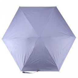 Зонт-мини механический Палитра UPF50+ ткань эпонж (полиэстер) + черное УФ-покрытие, 6 лучей, д/купола 90см, 5 сложений, 18см в сложенном виде, механизм против ветра, ручка с покрытием soft-touch, цвет сиреневый, 218гр (Китай) - Домашняя Мода фото 4
