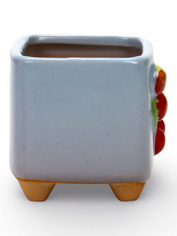 Декоративный горшок для цветов «Вишни», 9×7×8 см, керамический, Greengo