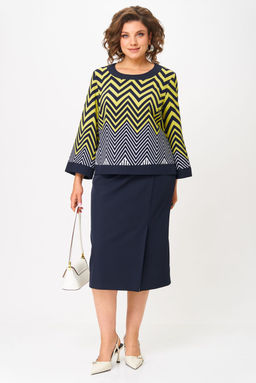 Костюм Aira Style 24126 лимонно-синий