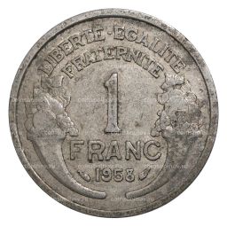 1 франк 1958 года Франция