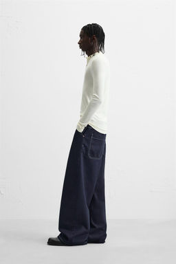 WIDE-LEG BAGGY JEANS - Zara фото 4