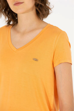 Женская оранжевая футболка Basic - U.s. polo assn фото 14