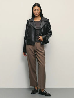 Зауженные брюки с эластичным поясом / Zarina фото 6