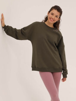 MY Свитшот жен. О-вырез вышивка горловина СО004