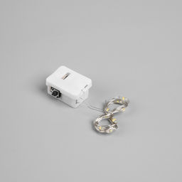 Светодиодная фигура из мишуры «Снеговик в красном» 16×9 см, 10 LED, батарейки AG10×3 (в комплекте), свечение тёплое белое