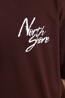 TRENDYOL MAN Bordo Oversize/Genis Kesim Bask?l? %100 Pamuklu T-Shirt TMNSS20TS1099 - Trendyolmilla фото 19