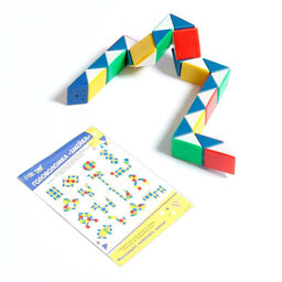 Цена за 2 шт. Головоломка «Змейка цветная»