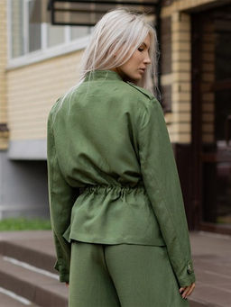 Жакет рубашка лён 57%,вискоза 43%