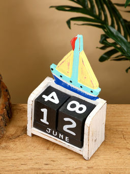 Календарь настольный Парусник, 11516 см, дерево, жёлтый - Simaland фото 4