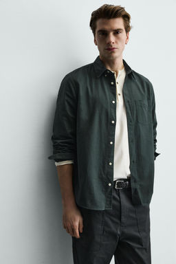CAMISA REGULAR FIT OXFORD / Botella - Zara фото 6