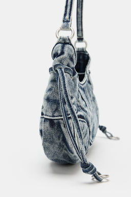 BOLSO DE HOMBRO DENIM / Azul Vaquero - Zara фото 5