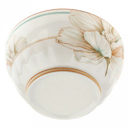 Блуминг флауэрс (Blooming flowers) Салатник фарфоровый 1,2л, д17,8х8,5см, с деколью, отводка (Китай) - Домашняя мода фото 4