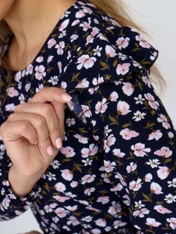 Платье женское, цвет черный розовый