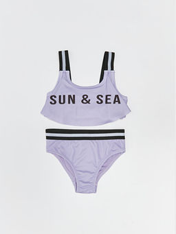 Bask?l? K?z ?ocuk Bikini
