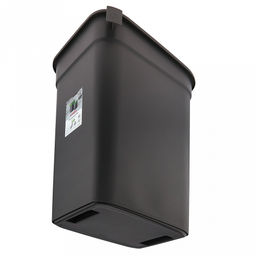 Ведро для мусора с плавающей крышкой пластмассовое SMART BIN 50л, с креплением для мусорных пакетов, зеленый Econova (Россия) - Домашняя мода фото 8