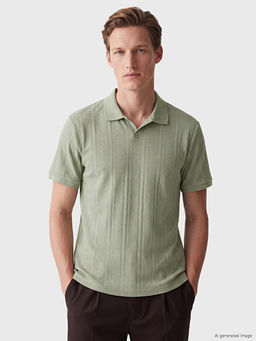 Polo Yaka Dokulu Erkek Ti??rt