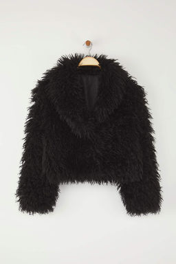 Siyah Oversize Kal?p Kurk Mont TWOAW26MO00051