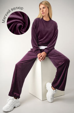 Женский велюровый костюм оверсайз Happyfox