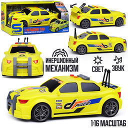 Машина "Гоночная" 1:16 (свет, звук) в коробке (зеленый)