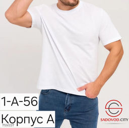 Однотонная футболка мужская - Bruno фото 2