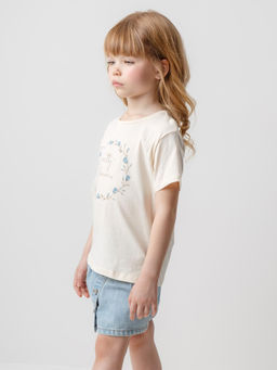 КР 301995/айвори фуфайка (футболка) для дев - Crockid фото 4