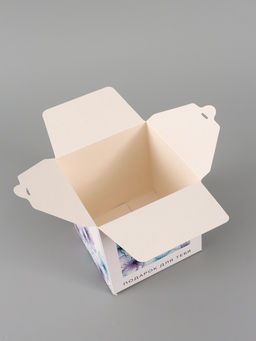 Цена за 10 шт. Коробка подарочная складная «Акварельные цветы», 12×12×12 см