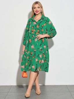 Платье 0060-28п зелёный - Dora фото 3