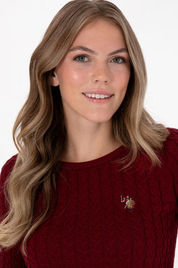 Kad_n Bordo Basic Kazak Sepette S_rpriz _ndirim - U.s. polo assn фото 2