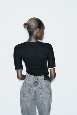 BODYSUIT WITH TRIM DETAIL - Zara фото 11