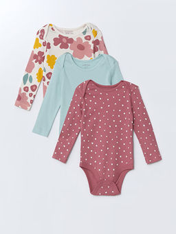 Bisiklet Yaka K?z Bebek ??t??tl? Body 3l?